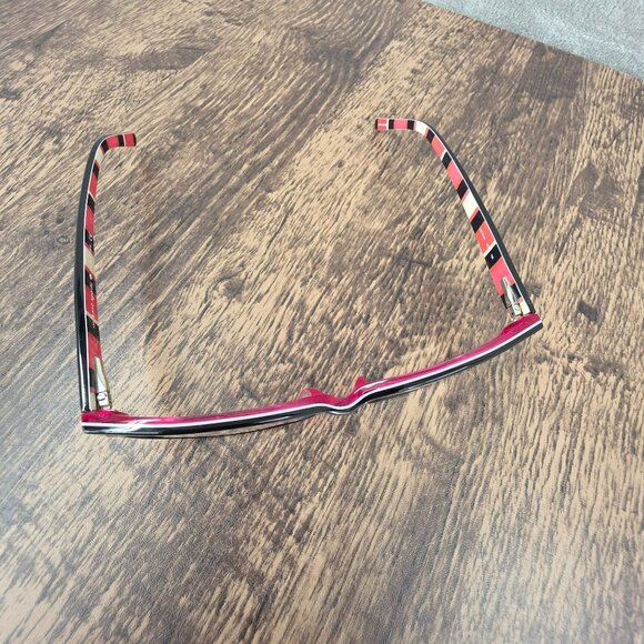 Kate Spade New York Lucyann Eyeglasses Frame Only Small Brick Black Pink Acetate - Picture 12 of 15